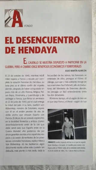 Franco-Hitler,diálogo de sordos en Hendaya 1939 40