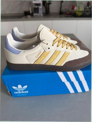 Adidas Samba Beige/Amarillo Talla 39