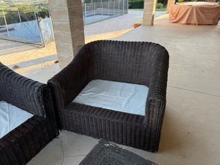 Conjunto salón exterior mimbre
