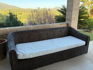 Conjunto salón exterior mimbre