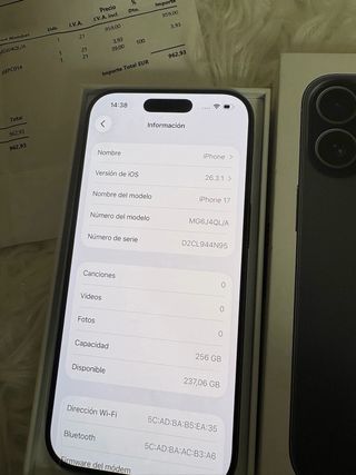 iPhone17 256GB Space Gray