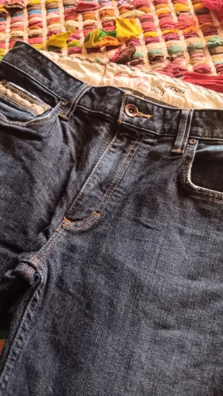 Pantalones Vaqueros Vans Azules.