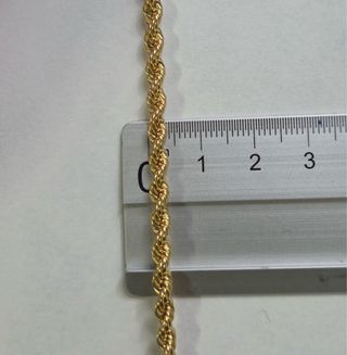 Cadena Cordón Salomónico oro 18k 44 cm