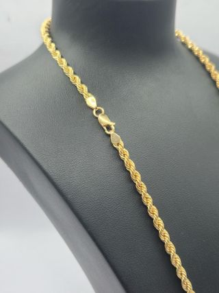 Cadena Cordón Salomónico oro 18k 44 cm