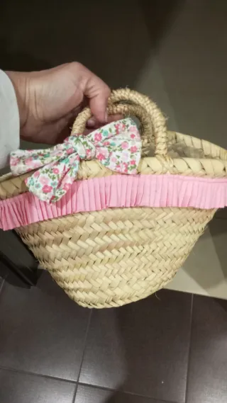 Cesta de mimbre infantil