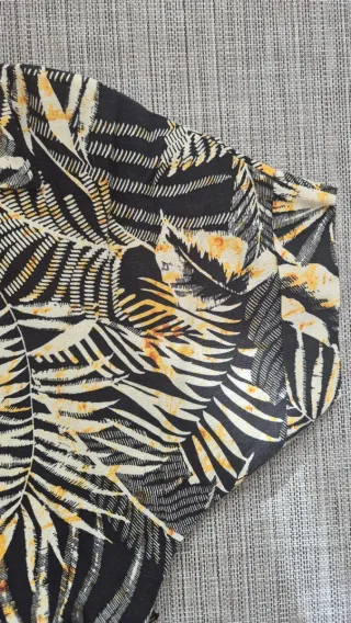 Vestido Zara Estampado Hojas