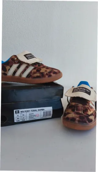 Adidas Samba Pony Wales Bonner Leopardo Talla 36