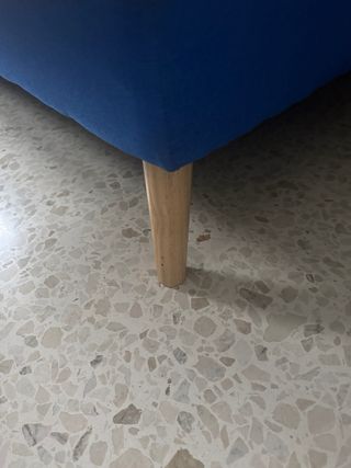 Sofá Cama Azul Tela