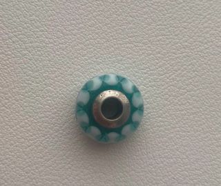 Pandora Charm Teal y Blanco