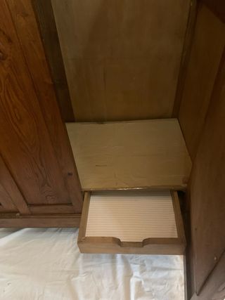 Armario antiguo madera con espejos