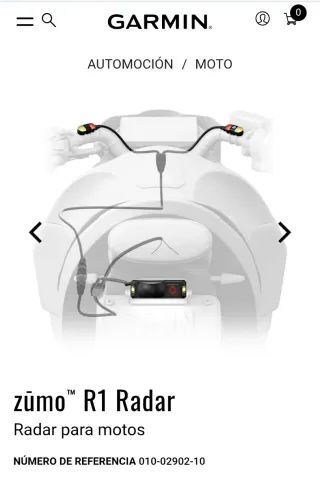 Garmin Zumo R1 Radar motocicleta