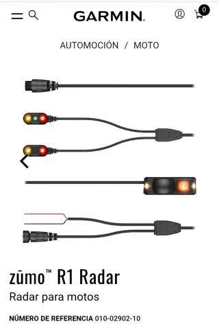 Garmin Zumo R1 Radar motocicleta