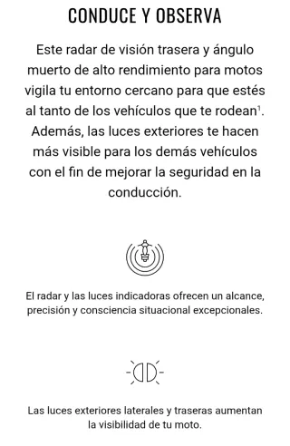 Garmin Zumo R1 Radar motocicleta