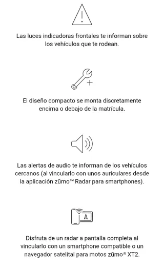 Garmin Zumo R1 Radar motocicleta
