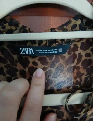 Vestido Zara estampado leopardo