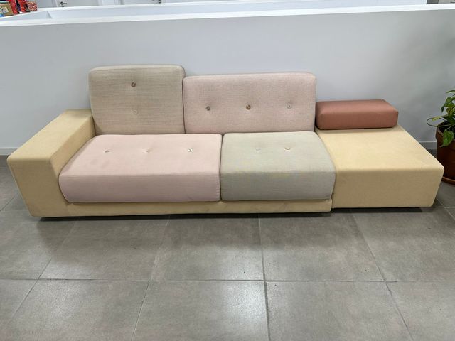 Sofá Polder Vitra Hella Jongerius Rosa-Beige