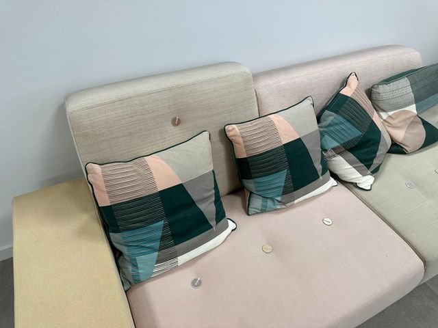 Sofá Polder Vitra Hella Jongerius Rosa-Beige