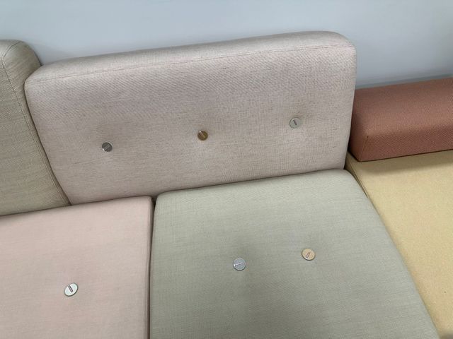 Sofá Polder Vitra Hella Jongerius Rosa-Beige