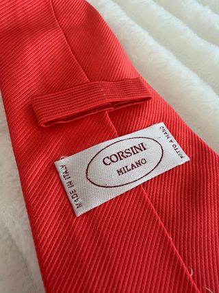 Corbata seda Corsini Milano Roja