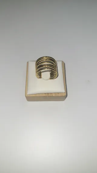 Anillo Acero Inoxidable Dorado