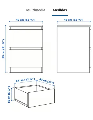 Mesitas de noche blancas