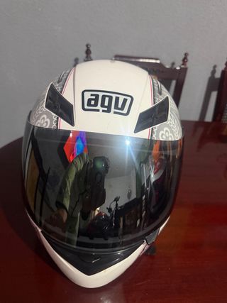 Casco Agv K3 Diseño Floral Rosa