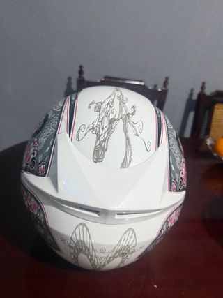 Casco Agv K3 Diseño Floral Rosa