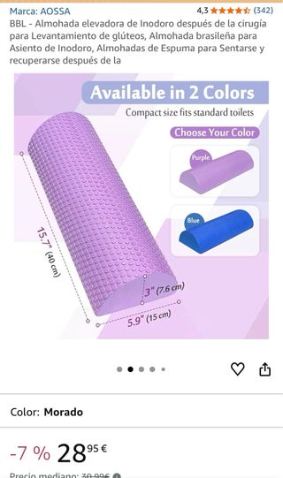 Almohada Elevadora Inodoro BBL AOSSA - SIN USAR