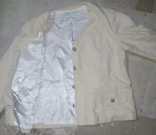 Blazer vintage elegante color panna