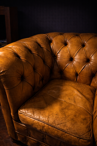 Sillón Chester Piel Mostaza XL