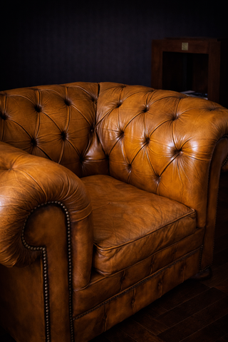 Sillón Chester Piel Mostaza XL