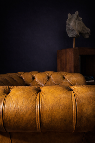 Sillón Chester Piel Mostaza XL