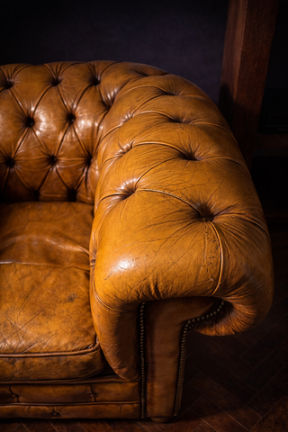Sillón Chester Piel Mostaza XL