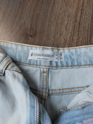 Falda vaquera larga Stradivarius