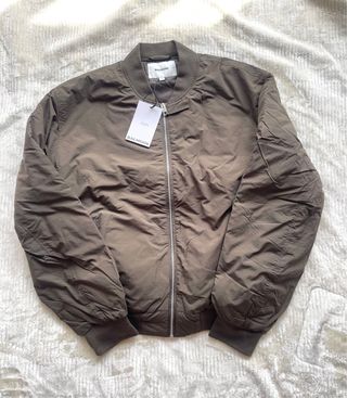 Chaqueta Bomber Jacket Verde Oliva Talla L