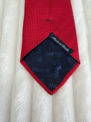 Corbata Milano Seda Roja
