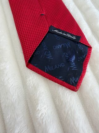 Corbata Milano Seda Roja