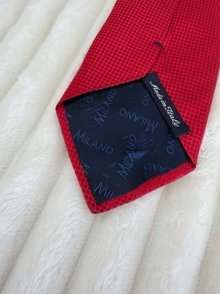 Corbata Milano Seda Roja
