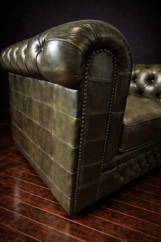 Sillón Chester Piel Verde