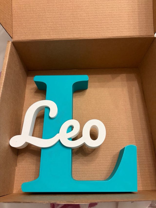 Letra personalizada con el nombre