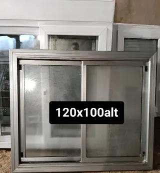 Ventana corredera aluminio 120x100