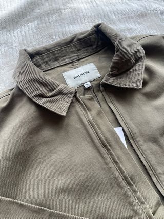 Chaqueta cazadora verde oliva algodón