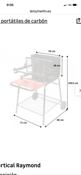 Barbacoa Raymond Vertical Fundición