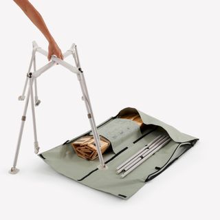 Mesa plegable de madera de camping 4-6 personas con