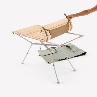 Mesa plegable de madera de camping 4-6 personas con