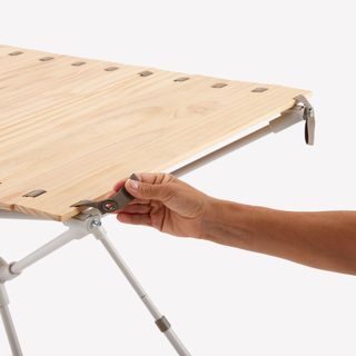 Mesa plegable de madera de camping 4-6 personas con