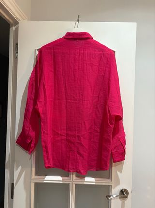 MASSIMO DUTTI camisa mujer fucsia L como nueva
