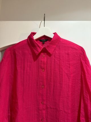 MASSIMO DUTTI camisa mujer fucsia L como nueva