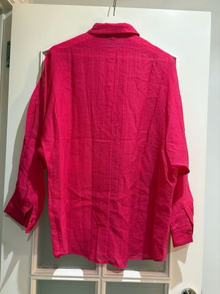 MASSIMO DUTTI camisa mujer fucsia L como nueva