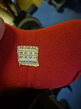 Patines Rollerblade Negros y Rojos talla 45